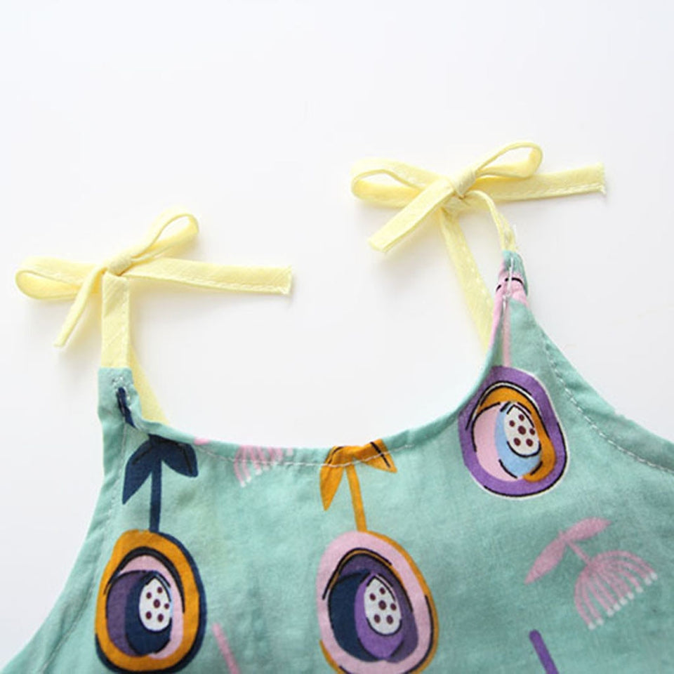Floral Sleeveless Princess Baby Dress