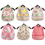 Baby Cartoon Pattern Bibs Toddler Baby Waterproof