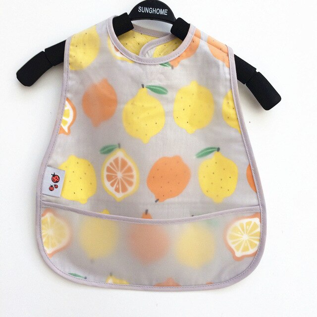 Baby Cartoon Pattern Bibs Toddler Baby Waterproof