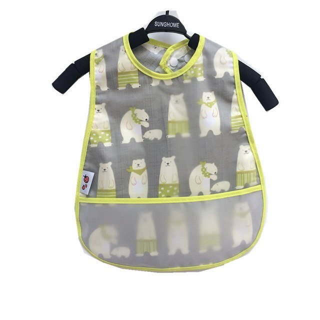 Baby Cartoon Pattern Bibs Toddler Baby Waterproof