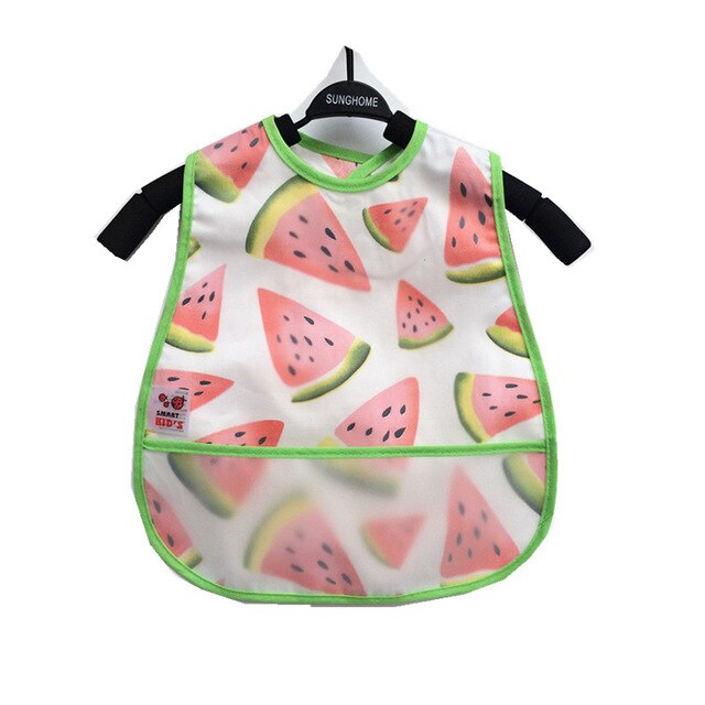 Baby Cartoon Pattern Bibs Toddler Baby Waterproof