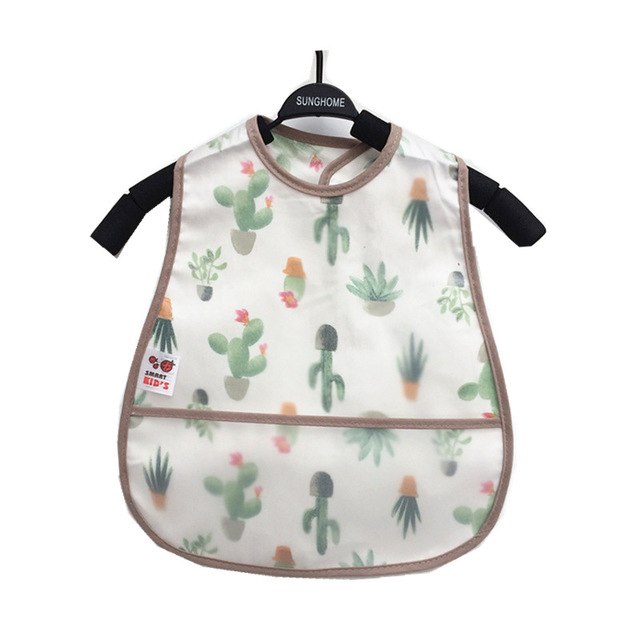Baby Cartoon Pattern Bibs Toddler Baby Waterproof