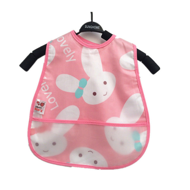 Baby Cartoon Pattern Bibs Toddler Baby Waterproof