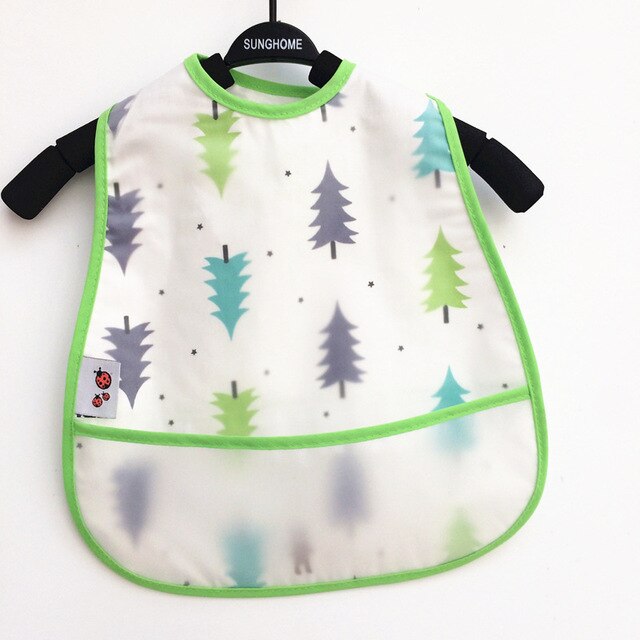 Baby Cartoon Pattern Bibs Toddler Baby Waterproof
