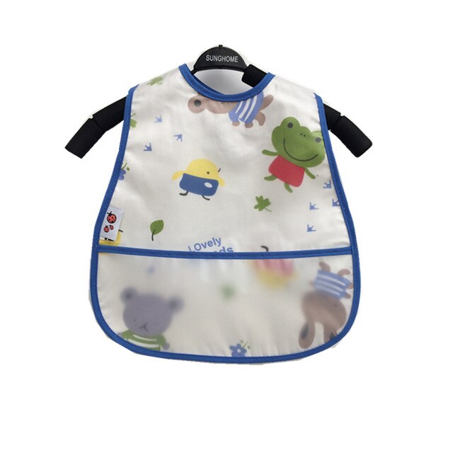Baby Cartoon Pattern Bibs Toddler Baby Waterproof