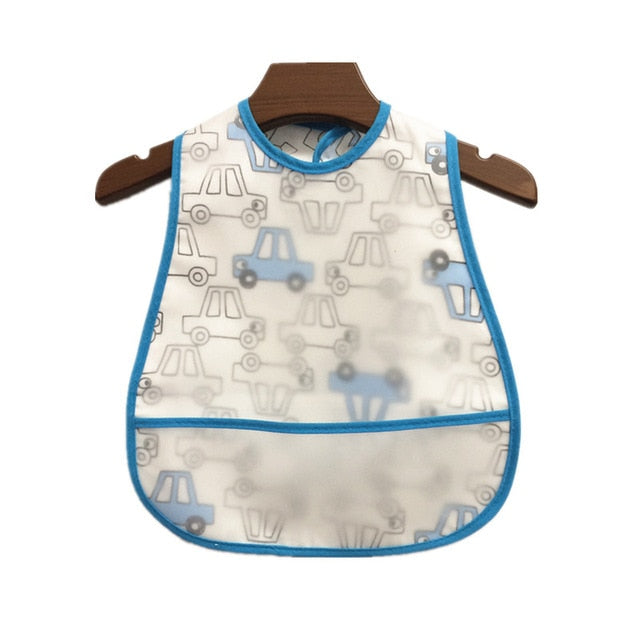 Baby Cartoon Pattern Bibs Toddler Baby Waterproof
