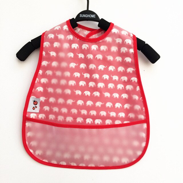 Baby Cartoon Pattern Bibs Toddler Baby Waterproof