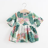 Floral Sleeve Kid Baby Dress