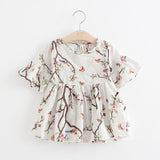 Floral Sleeve Kid Baby Dress