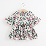 Floral Sleeve Kid Baby Dress