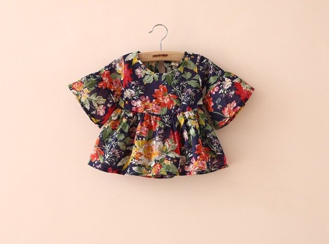 Floral Sleeve Kid Baby Dress