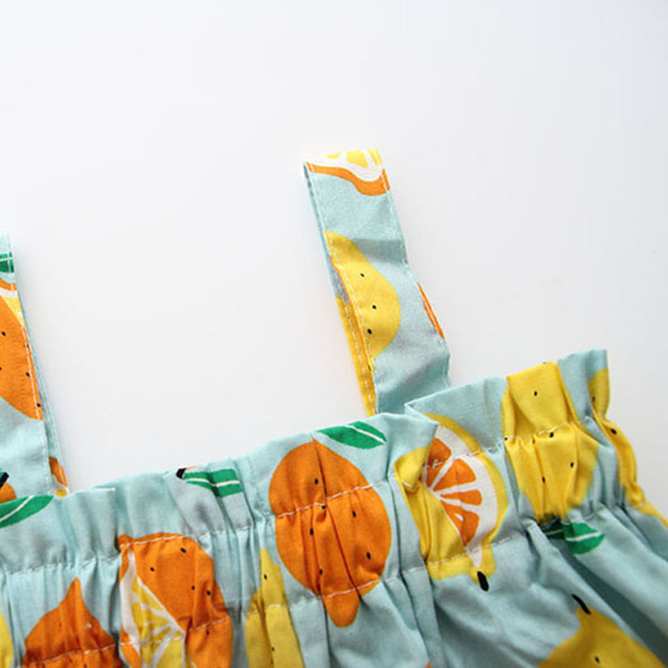 Lemon Print Baby Dress