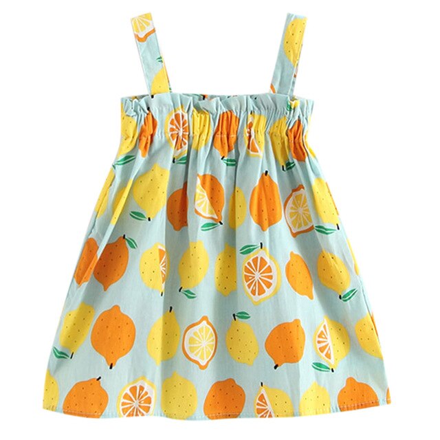 Lemon Print Baby Dress