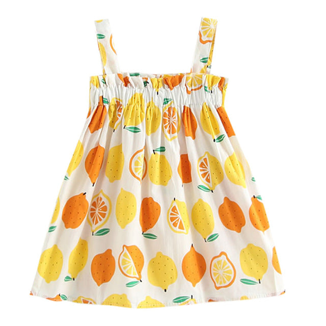 Lemon Print Baby Dress